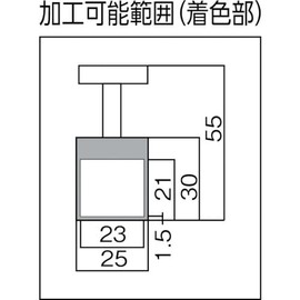 TRUSCO(トラスコ) MGホルダーTハンドル付110N/φ25×30