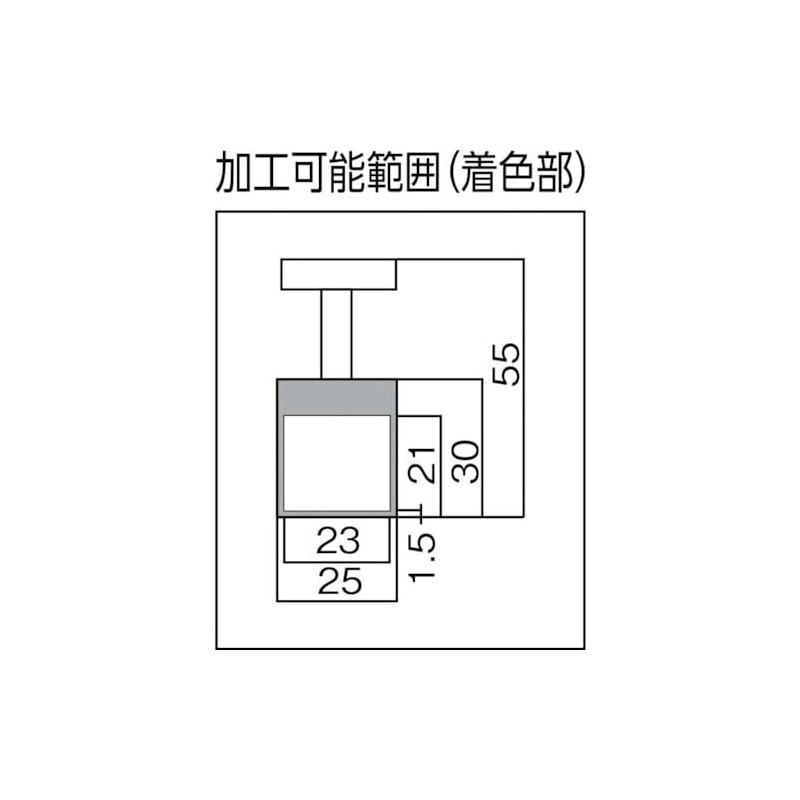 TRUSCO(トラスコ) MGホルダーTハンドル付110N/φ25×30