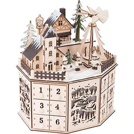 Small foot Advent calendar with pyramid.