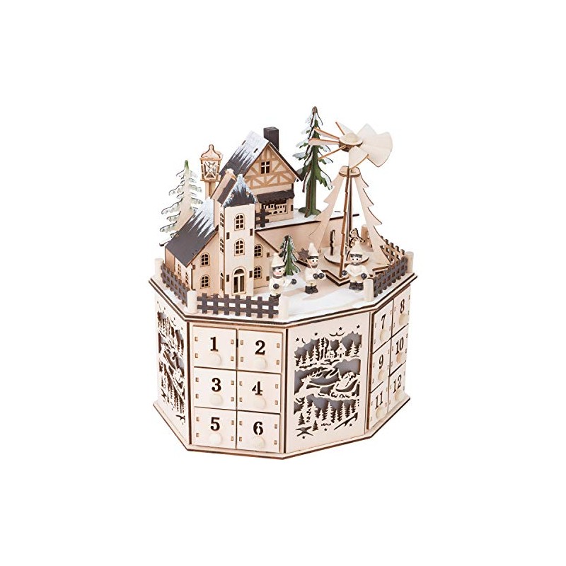 Small foot Advent calendar with pyramid.