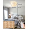 DSYBRI Flush Mount Ceiling Fan with Lights, 20" Low Profile
