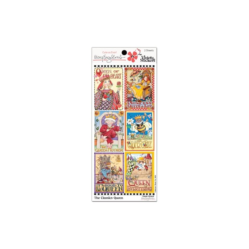 Mary Engelbreit Mary's Classics Queen Stickers by Violette Stickers