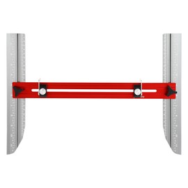 Stair Tread Template Tool, 12 Inch Stair Tread Jig, 360° Rotation Stair Measuring Tool of Any Length, Aluminum Alloy Woodworking Measuring Tools for Stairs, Shelves and Cabinets