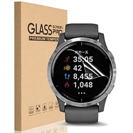 [3 Pack] for Garmin Vivoactive 4 TPU LCD Screen Protector Guard Film Activity Tracker No Bubbling Scratch Resistant Full Edge to Edge Coverage Screen Covers for Garmin Vivoactive 4 Smartwatch