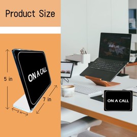 ON A CALL Desk Sign, Cubicle Accessories, Office Decor for Women & Men, Cubicle Decor - Need Quiet Time - 8 x 6 inches