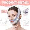 IKOPFLN 1 Stück Face Tape,Face Lifting Tape,Doppelkinn Entferner,Wiederverwendbares V Gesichtshebengürtel,Doppelkinnmaske,V-Maske