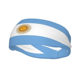 Cute Argentina Flag Headbands Women Men Flag Sweatband Sports Headband for Running, Cycling, Yoga Gym, Working Out