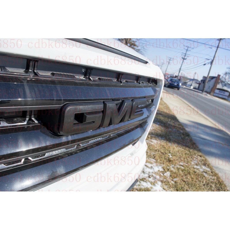 Auto Front Rear Matte Black Emblem Overlay 2019-2023 GMC Sierra