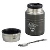 Gentlemen's Hardware Unisex's Stainless Steel Food Flask, Black, 450ml