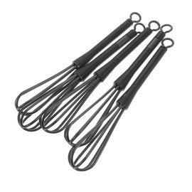 WOONEKY 5pcs Hair Dye Stir Stick Plastic Whisk Small Whisks for Cooking Small Plastic Whisks Easy Whisk Hair Dye Tools Small Whisk Mini Whisk Color Whisks for Hair Salon re-usable