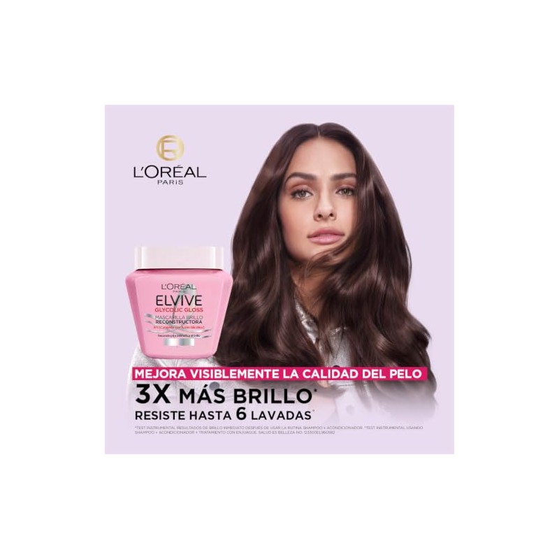 L'Oréal Paris Elvive Mascarilla Capilar Glycolic Gloss 300 g
