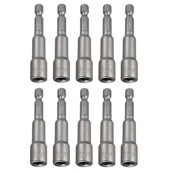 Fixinus 10 Pieces Magnetic Socket Set 7 x 65 mm,