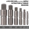 Thinkpro 6 Piece Pipe Extractor Set, 1/8 PIPE to 1