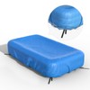 Reinmoson Inflatable Pool Cover Rectangular Fits Pool Under 130" L