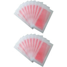 PACKOVE Bandas de Cera para Depilación Corporal y Facial Toallitas Calmantes, 20 Piezas para Piel Sensible en Axilas y Rostro Unisex