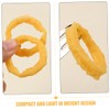 KOMBIUDA Realistic PVC Squid Rings Pack Fake Food Model Simulated