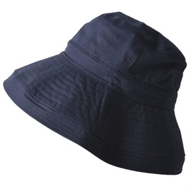 CasualBox Heat-Shielding UV Protection, Washable, Wide Brim Hat, 3 Sizes Available, Large Size, Summer Hat, Antibacterial, Coca-Gel, navy