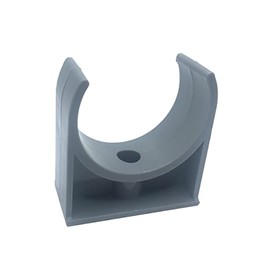 Haozheng PVC Pipe Clamps Clips for 50mm/1.97 Inch OD U-Hook TV Trays Tubing Hose Hanger Support Pex Tubing Grey 5pcs