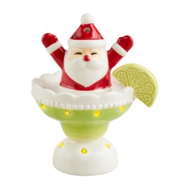 Mud Pie Santa Marg Light Up Table SITTERS, Green