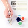 10pcs Nylon Hair Gouache Artist Paint Brush Portable Oil Painting