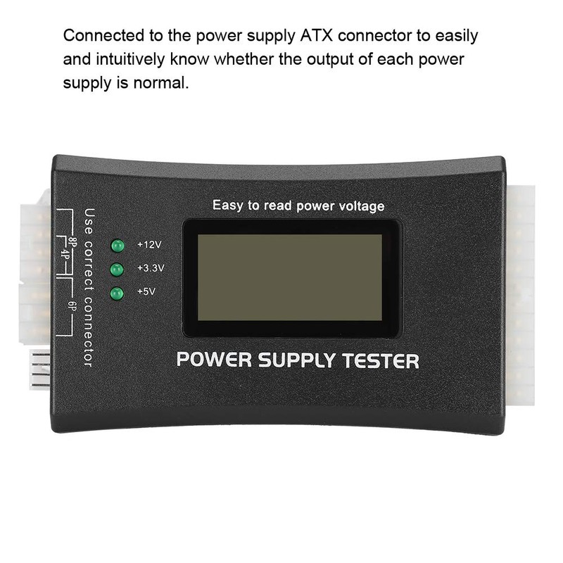 20 Pin / 24 Pin ATX LCD Computer Power Supply