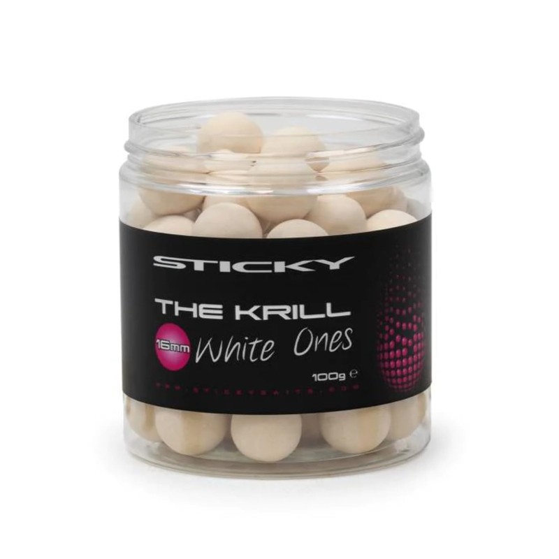 Sticky Baits The Krill White Ones Pop Ups - 16mm