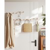 YunNasi Children's Coat Rack, No Drilling, Wall Coat Hook, Cream