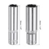 sourcing map 6-Point Shallow Socket, 1/4" Drive 2pcs 8mm Deep