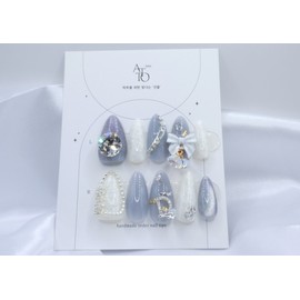 Handmade nails - Luxuries part 2. Icing CD - Basic - Almond / 수제네일 - Luxuries part 2. 아이싱CD - 기본 - 아몬드