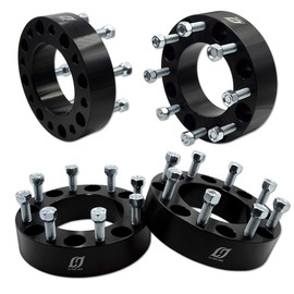 8x180 Wheel Spacers 2 inch Thick with M14x1.5 Studs, 125mm Hub Bore, Wheel Adapters, Pack of 4