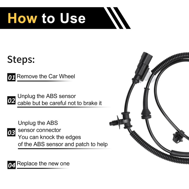 X AUTOHAUX ABS Wheel Speed Sensor ABS Sensor No.BL3Z2C190B/CL3V2C216AB for