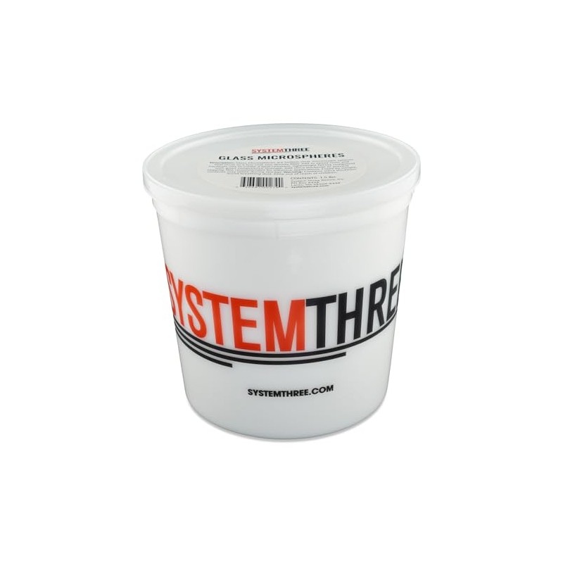 System Three White Glass Microspheres, 5 Quart Tub