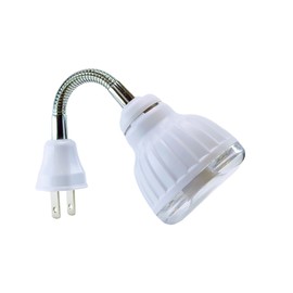 LED Motion-Activated Sensor Dusk To Dawn PIR Night Light AC Outlet Directional Flexible Rotatable 360 Socket Plug-in Wall Stairs Lamp Indoor Closet Cabinet Toilet Garage Ceiling Basement 3W 6500K