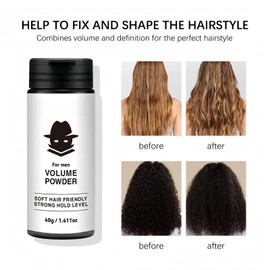 Hair Styling Texturizing Powder,Volume Powder for Men,Hair Styling,H-air P-owder f-or M-en and Women,Volumising S-tyling Po-wder,Leavein Texture Po-wder,H-air Texture Pow-der M-en S-tyling