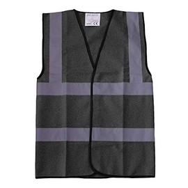 Black Hi Vis Hi Viz Safety Vests Waistcoats, Work Wear & Events, Bulk Discounts, Brook Hi Vis.