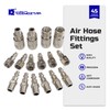 Cosmostar 16-Piece Air Hose Fittings Set | 1/4" NPT Quick