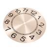 KONTONTY Create Your Own Aluminum DIY Clock Dials Round Roman
