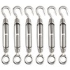 Pack of 6 Rope Tensioners Stainless Steel M4 Turnbuckle Wire