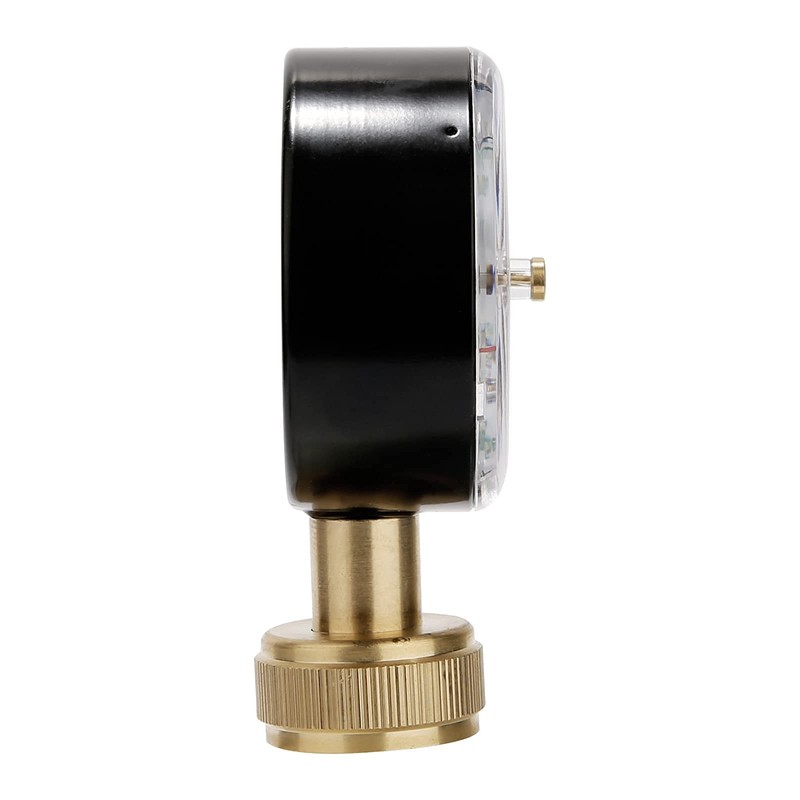 Watflow 2-1/2" Water Pressure Test Gauge, Garden Hose Pressure Gauge,