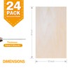 24Pack Basswood Sheets 20"x12"x1/8", 3mm Basswood for Laser Cutting, Thin