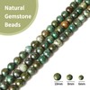 60 abalorio redondas de turquesa africana natural de 6 mm,