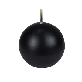 Zest Candle 6-Piece Ball Candles, 3-Inch, Black