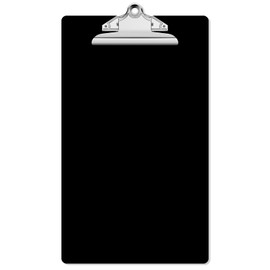 Macroclo Legal Size Clipboard, Black Plastic 8.5 x 14 Clip Board for Lawers, Heavy Duty Butterfly Clip, 9 x 15 in, Office & School Supply