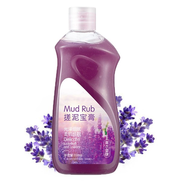 Rubbing Mud for Skin, Mud Rubbing Artifact, Rubbing Mud Gel, Mud Rub Gel, Mud Rub Gel For Skin, Rubbing Mud Body Scrub -350ML (1Bottle-Lavender)