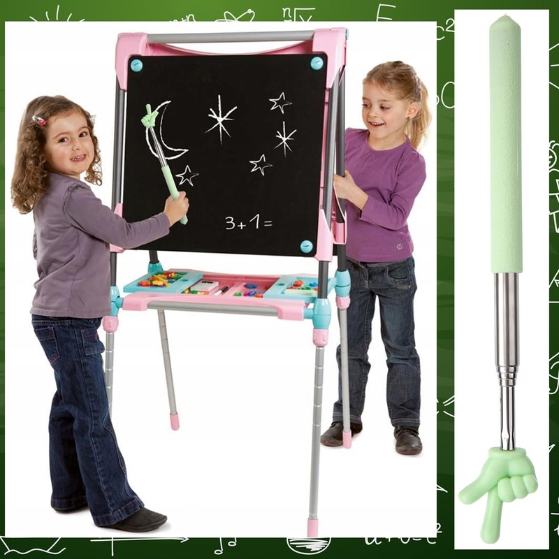 STSTR 5 pcs Pointer Finger Sticks, 5 Macaron Colors Retractable