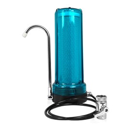 EXPRT MR-1010 Countertop Portable Water Filter - 0.5 Micron Coconut Carbon Block for Clean Drinking Water - Easy Install Faucet Purifier - Reduces 99% Chlorine, Odor, Bad Taste - Green