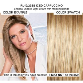 Sparkle Petite Cap Wig Color RL10/22ss Shaded Iced Cappuccino - Raquel Welch Wigs 4" Short Texturized Vibralite Synthetic Face Framing Layers Lightweight Memory Cap II Bundle MaxWigs Hairloss Booklet