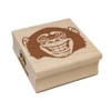 Grinning Chimpanzee Monkey Square Rubber Stamp for Stamping Crafting -
