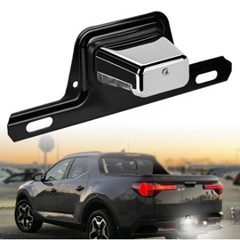 Nilight LED License Plate Light w/Bracket Mount Waterproof Courtesy Step Tag Dome Cargo Lights Chrome Housing 12V for Truck Trailer RV UTV ATV Camper Boat