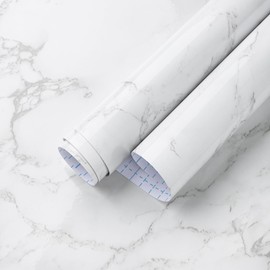 Timeet Marble Peel and Stick Wallpaper Countertop Contact Paper Removable Self Adhesive Wall Paper for Cabinet Furniture Kitchen (15.7" x 78.7")